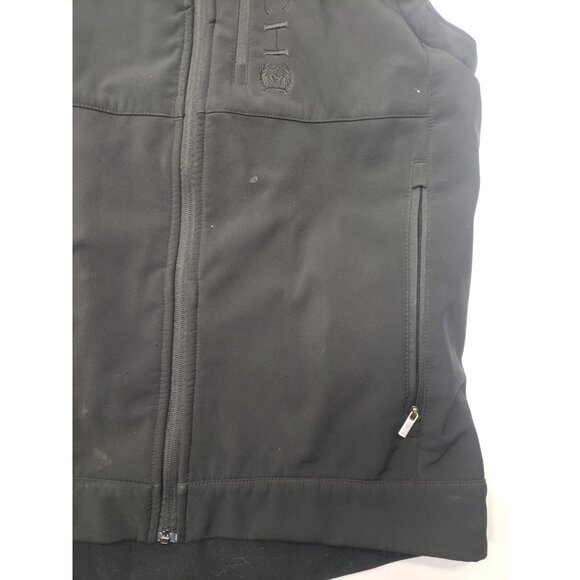 Cinch Mens Concealed Carry Bonded  Double Black Softshell Vest Size Small - Picture 6 of 16